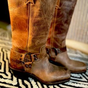 BCBG girls distressed harness biker boots. Size 9B. Super hard to find.